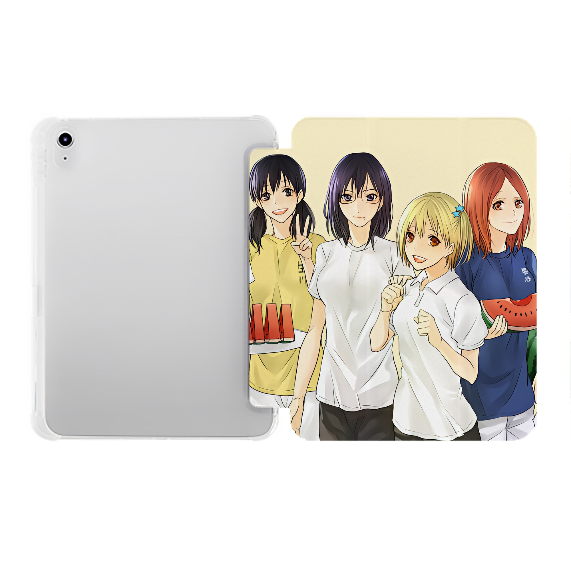 （画像用） ハイキュー!! Haikyu!! IPad ケース ペン収納付き 三つ折りスタンド PUレザー×シリコン 対応機種9.5/10.5/10.9インチ